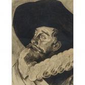 ROYBET Ferdinand 1840-1920,HEAD OF A CAVALIER LOOKING UPWARDS,1865,Waddington's CA 2019-11-23