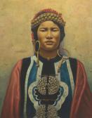 ROYER Jacob S 1883,Portrait of a Chinese woman in tribal costume,1932,Aspire Auction US 2020-09-04