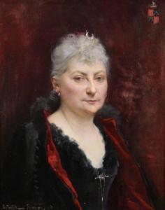 ROYER Lionel Noel 1852-1926,Portret van Maria Carolina Serraris,1890,Venduehuis NL 2022-10-11