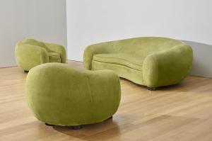 ROYERE Jean 1902-1981,'Ours Polaire' Sofa and Pair of Armchairs,1952,Christie's GB 2023-03-09