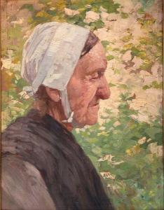 ROYET Henri 1850-1918,Portrait d'une Bretonne,Le Calvez FR 2011-11-06