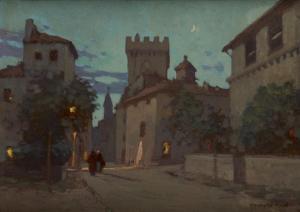 ROYET Hyacinthe 1862-1926,Villeneuve les Avignon de nuit,Millon & Associés FR 2013-06-11