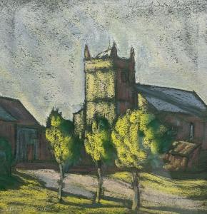 ROYLE Stanley 1888-1961,A Sheffield Church,1940,Duggleby Stephenson (of York) UK 2024-04-12