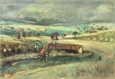 Rubanov Iosif Mendelevich 1903-1988,Dobrudgea Landscape,Alis Auction RO 2008-03-02