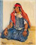 RUBCOV Aleksandr 1884-1949,Femme tunisienne,Hotel des ventes de Compiegne FR 2009-11-21