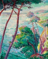 RUBCZAK Jan 1884-1949,PEJZAŻ Z SAINT TROPEZ,1920,Polski Dom Aukcyjny SZTUKA PL 2002-03-23