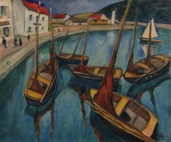 RUBCZAK Jan 1884-1949,Port en Bretagne, Audierne,1917,Millon & Associés FR 2020-05-13