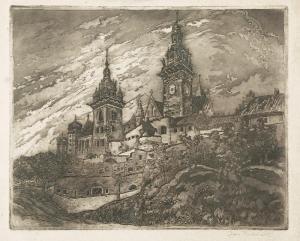 RUBCZAK Jan 1884-1949,Wawel - Widok na katedrę,1913,Rempex PL 2017-08-30