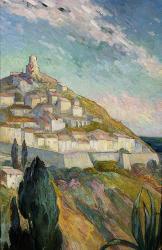 RUBCZAK Jan 1884-1949,Widok Castello di Andora,1936,Polwiss Art PL 2009-12-13