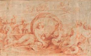 RUBENS Pieter Paul,Galatea, attended by sea-nymphs, being courted by ,Christie's 1999-11-10