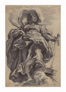RUBENS Pieter Paul 1577-1640,Saint Catherine,Christie's GB 2015-03-18