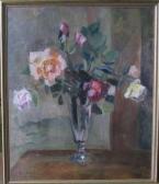 RUBIN H 1800-1900,Roses dans un verre sur pied,1954,Kahn & Associes FR 2009-01-19
