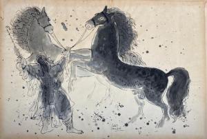 RUBIN Reuven 1893-1974,Arabian Horses,Matsa IL 2024-03-27