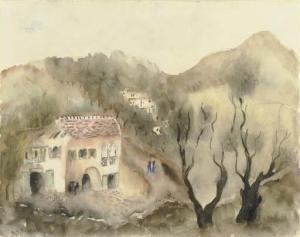 RUBIN Reuven 1893-1974,The Pink House, the Road to Safed,Christie's GB 2006-04-20