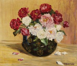 RUBINI Vanna Dompieri 1854-1936,Vase of roses,Babuino IT 2014-03-25