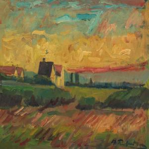 RUBINSTEIN Adolph 1916-1981,Landscape,Bruun Rasmussen DK 2015-12-07