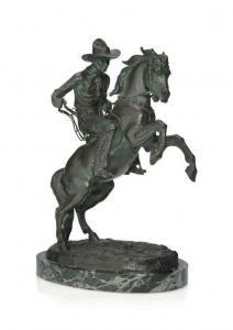 RUBINSTEIN Arthur 1873,COWBOY AND HORSE,1920,Christie's GB 2015-12-15