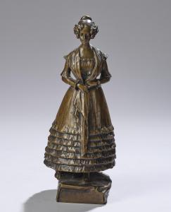 RUBINSTEIN Arthur 1873,einer Dame mit Biedermeierkleid,Palais Dorotheum AT 2022-04-14