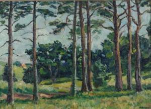 RUBINSTEIN Arthur 1873,LANDSCAPE WITH TALL TREES,Sloans & Kenyon US 2009-02-06