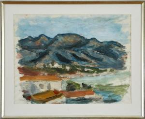 RUDBERG Gustav 1915-2001,Motiv från Altea, Spanien,Uppsala Auction SE 2018-08-28