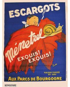 RUDD,Escargots Ménetrel Exquis! Exquis!, Maison fondée ,1930,Artprecium FR 2020-07-08