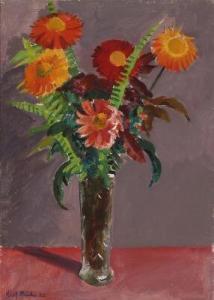 RUDE Olaf 1886-1957,Still life with flowers in a vase,Bruun Rasmussen DK 2019-09-17
