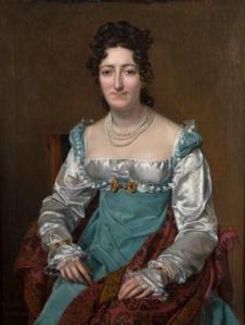 RUDE Sophie, nee Fremiet 1797-1867,Portrait de femme,1818,Aguttes FR 2021-05-31