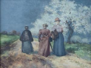 RUDELL Carl 1855-1939,Der Frühlingsspaziergang,Peter Karbstein DE 2023-06-24