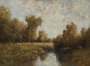RUDELL Peter Edward 1854-1899,River Landscape,Weschler's US 2014-05-09