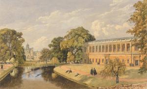 RUDGE Bradford 1805-1885,A view of Trinity College, Cambridge,1852,Bonhams GB 2022-11-22