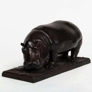 RUDIN Paul 1904-1992,Hippopotamus,1979,Stair Galleries US 2022-03-02