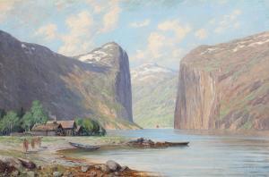 RUDOLPH Paul 1918-1997,View of a Norwegian fjord,Bruun Rasmussen DK 2023-05-29