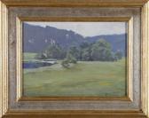 RUDOLPHI Johannes 1877-1950,Blick in ein Flusstal,1906,DAWO Auktionen DE 2021-05-28