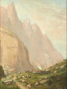 RUEGG Eduard 1838-1903,Berglandschaft im Berner Oberland,Von Zengen DE 2007-06-15