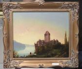 RUEGG Eduard 1838-1903,Schloss Chillon. 1855.,1855,Galerie Koller CH 2005-12-05