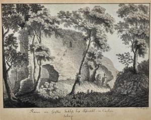 RUEPP Louis 1800-1800,Ruinen von Gesslers Schloss bey Kussnacht,1802,John Nicholson GB 2017-03-01