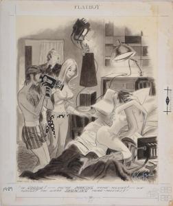 RUGE JOHN 1915,PLAYBOY MAGAZINE CARTOON ILLUSTRATIONS,Stair Galleries US 2013-12-07