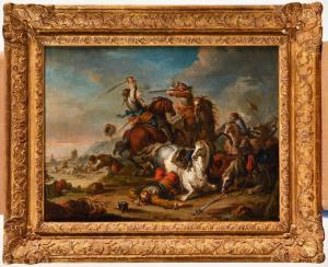 RUGENDAS Georg Philipp I 1666-1742,Episodes de la guerre de successions de Flandre,Osenat 2024-03-30