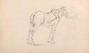 RUGENDAS Georg Phillip II 1701-1774,Deux études de chevaux,Damien Leclere FR 2019-07-03