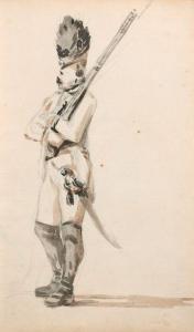 RUGENDAS Georg Phillip II 1701-1774,Etude de soldat et étude de cheval,Damien Leclere FR 2019-07-03