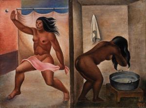 RUIZ Antonio 1897-1964,Mujeres en el baño: sorpresa,1934,Sotheby's GB 2023-05-17