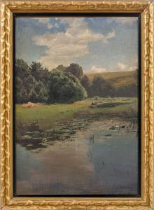 RUMMELSPACHER Joseph 1852-1921,Sommertag am Lagower See (Lebus),Leo Spik DE 2021-12-09