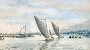 RUMP CHARLES FREDERICK 1800-1900,Norfolk sailing boats,20th Century,Keys GB 2022-06-17