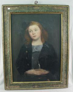 RUMSEY LORD Evelyn 1877-1963,PORTRAIT OF A GIRL WITH RED HAIR,Grogan & Co. US 2008-10-04