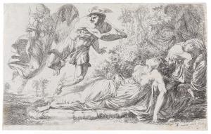 RUNCIMAN Alexander 1736-1785,Perseus decapitating Medusa with the help of Ath,1774,Palais Dorotheum 2014-04-28