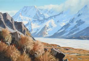 RUNDLE John 1933-2014,View of Mount Cook, New Zealand,1977,Woolley & Wallis GB 2022-12-14