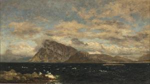 RUNGE Ludwig Fried. Julius 1843-1922,Blick auf Gibraltar,Zeller DE 2020-11-26