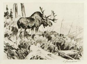 RUNGIUS Carl Clemens Moritz 1869-1959,Browsing,Jackson Hole US 2011-09-17