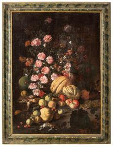 RUOPPOLO Giovan Battista 1629-1693,Natura morta con fiori e frutti,Wannenes Art Auctions 2023-05-18