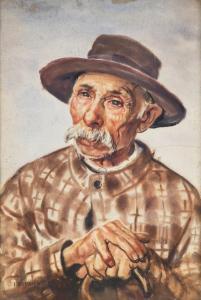 RUPNIEWSKI Jerzy Mieczyslaw,Portret staruszka w kapeluszu,1931,Sopocki Dom Aukcjny 2023-09-20